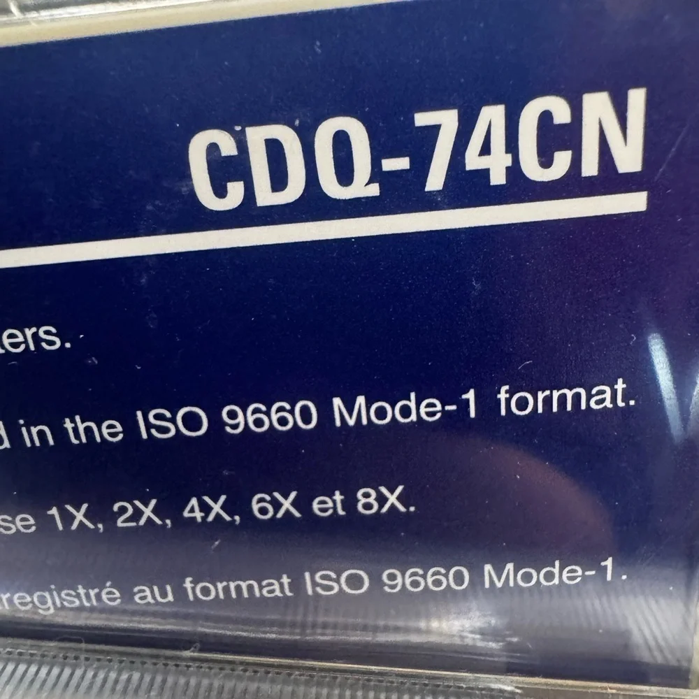 Sony CD-R Recorder Media CDQ-74CN 650MB 74min with Jewel Case Three Pack NIP
